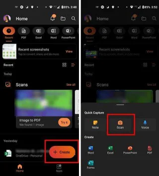 Microsoft Office: Jak skenovat a upravovat soubor v systému Android