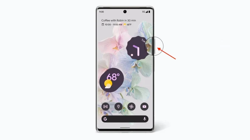 Så här startar du om Pixel 6
