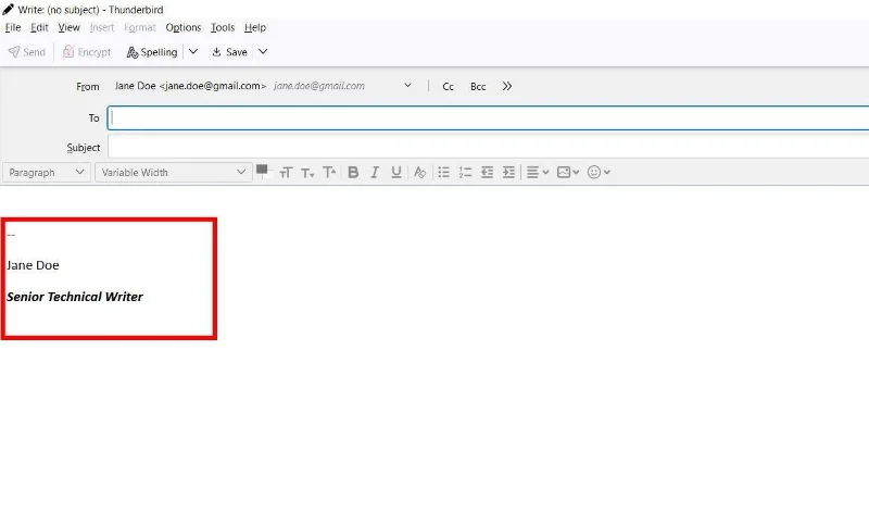 Si të shtoni nënshkrim në Mozilla Thunderbird