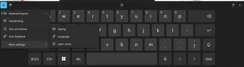 Jak povolit/zakázat klávesnici na obrazovce pro Windows 11