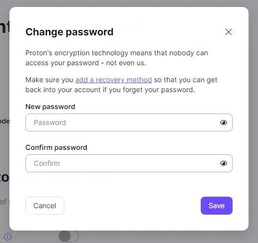 Как да промените паролата си за ProtonMail