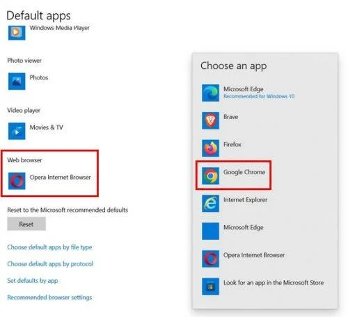 Kako nastaviti Chrome kot privzeti brskalnik