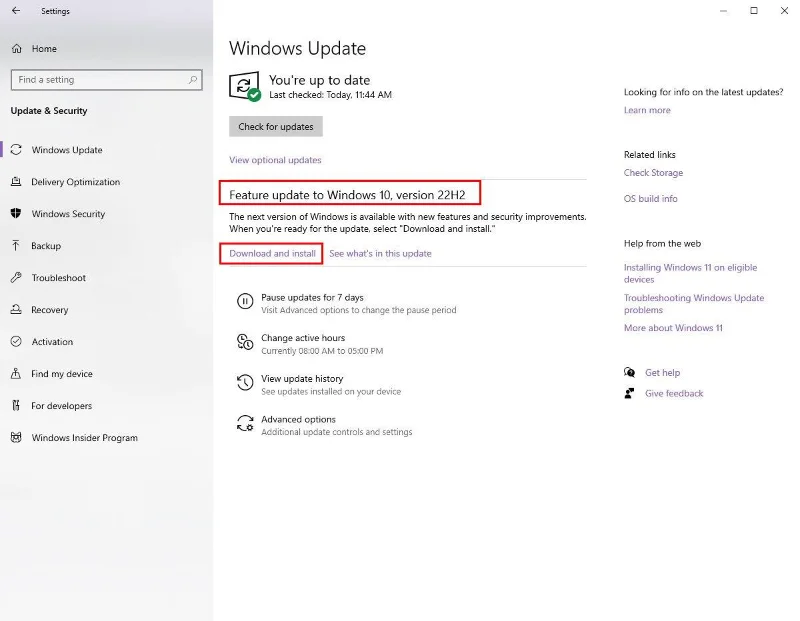 Коли термін служби Windows 10 21H2 завершується і що робити далі?