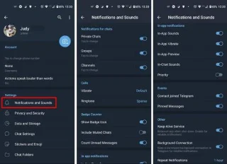 Jak spravovat svá oznámení na telegramu
