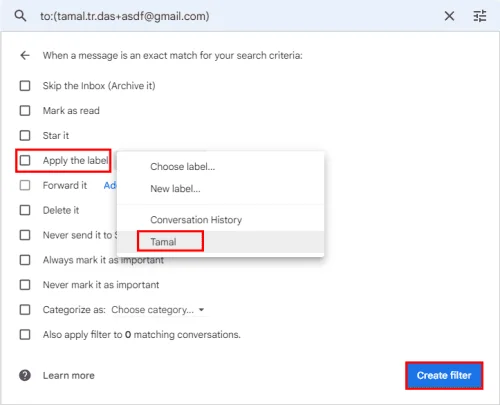 Как да създадете имейл с псевдоним на Gmail, за да предотвратите спам