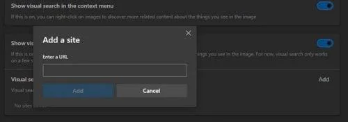 Microsoft Edge: como activar/desactivar a busca visual