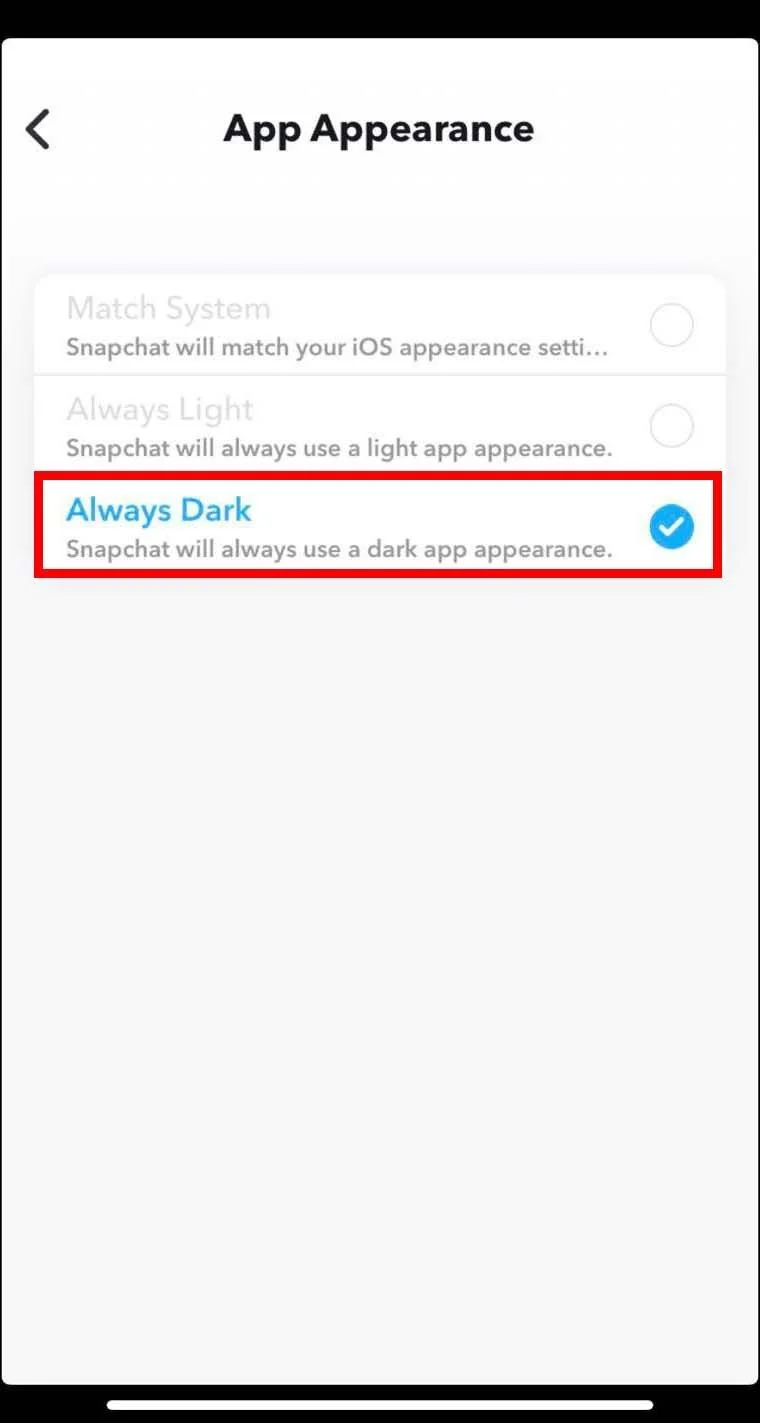 Kaip įjungti tamsųjį režimą „Snapchat“ 2023 m