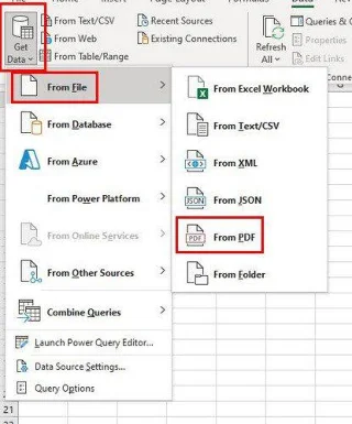 Microsoft Excel: Hvernig á að flytja inn gögn úr PDF skrá