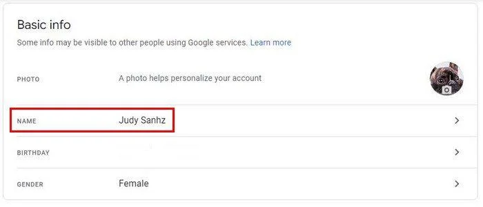 Как да промените името си в Google