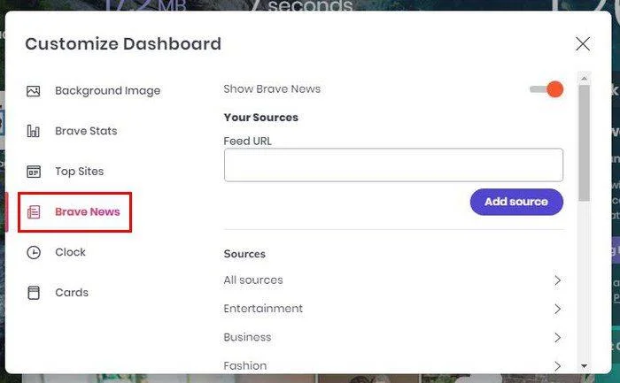 Браузър Brave: Как да персонализирате страницата с нов раздел