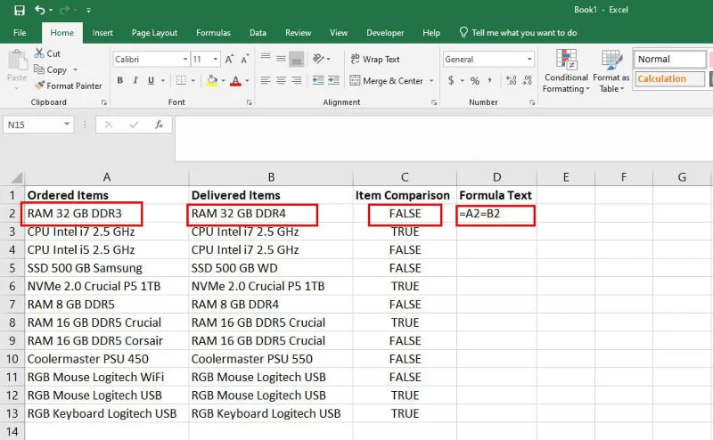 Hvernig á að bera saman texta í Excel: 8 bestu og áreynslulausu aðferðir Hvernig á að bera saman texta í Excel: 8 bestu og áreynslulausu aðferðir