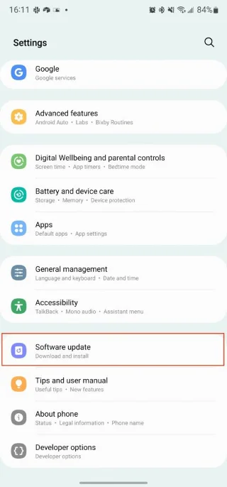 Як оновити Samsung Galaxy S22