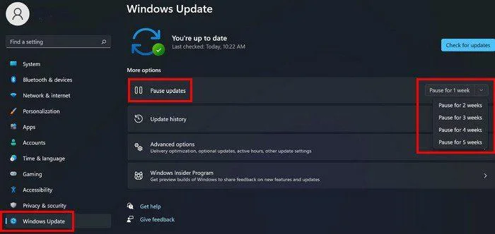 Windows 11: Frissítések keresése