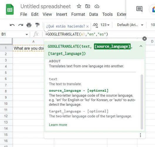 Google Sheets: Как да използвате формулата на Google Translate