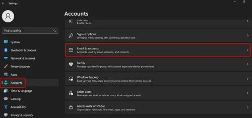 Microsoft-fiók módosítása