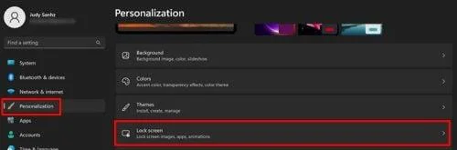 A zárolási képernyő testreszabása a Windows 11 rendszeren