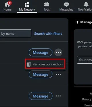 LinkedIn: Si të hiqni një lidhje