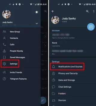 Як змінити звук сповіщень у Telegram