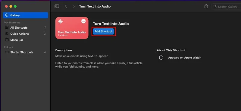 Πώς να αυτοματοποιήσετε την εργασία σας χρησιμοποιώντας την εφαρμογή συντομεύσεων Mac