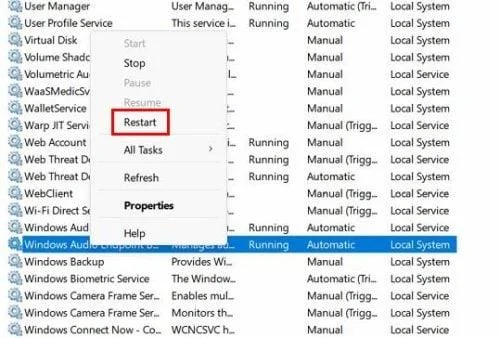 Como restablecer a configuración de audio para Windows 11