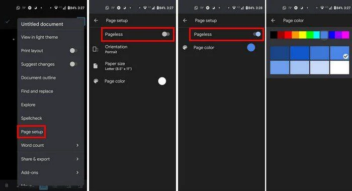 Πώς να χρησιμοποιήσετε τη μορφή χωρίς σελίδα στα Έγγραφα Google