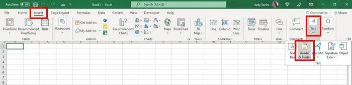 Microsoft Excel: Hvernig á að bæta við haus