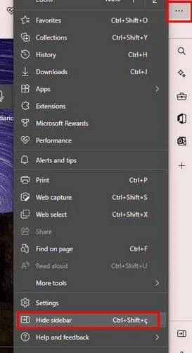 Microsoft Edge: Как да активирате/деактивирате страничната лента