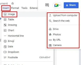 Google Документи: Как да вмъкнете и завъртите и изображение