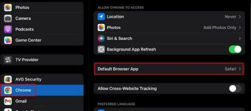 Kako nastaviti Chrome kot privzeti brskalnik