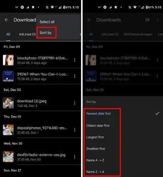 Kako najti svoje prenose v sistemu Android