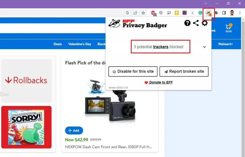 Kuidas kasutada Privacy Badger Chrome'i laiendust veebijälgijate peatamiseks