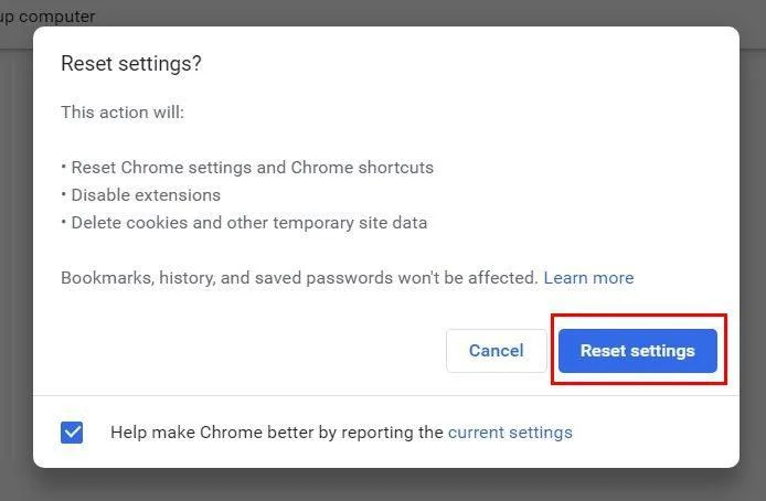 Google Chrome: Si të rivendosni cilësimet e parazgjedhura