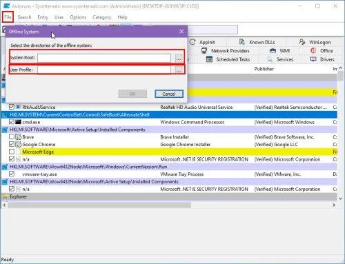 Kas yra „Windows“ autoruns ir kaip jį naudoti