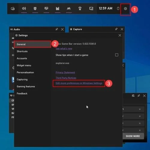 Kako spremeniti nastavitve snemanja igralne vrstice Xbox v računalniku z operacijskim sistemom Windows