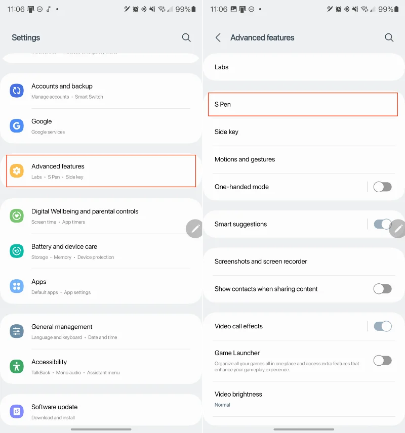 Galaxy S23 Ultra S Pen nefunguje, jak to opravit