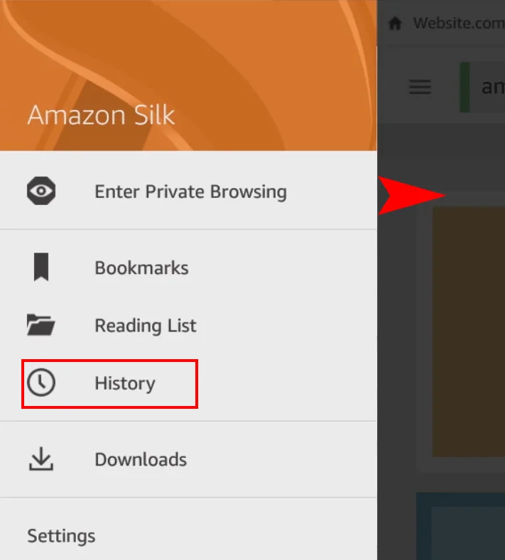 Amazon Fire: очистіть кеш браузера, історію або файли cookie