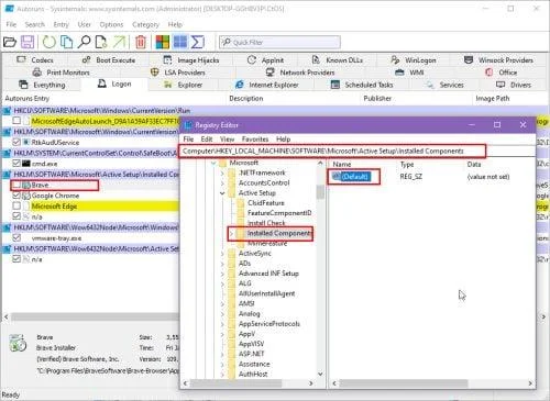 Kas yra „Windows“ autoruns ir kaip jį naudoti