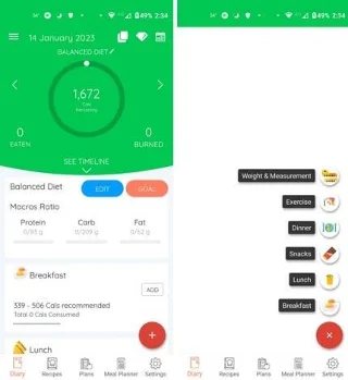 5 aplicacións gratuítas e útiles de alimentación saudable para Android