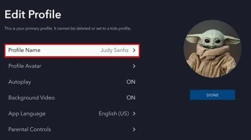 Како променити слику профила на Диснеи+