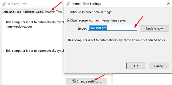 Виправлення: Windows не синхронізується з сервером часу