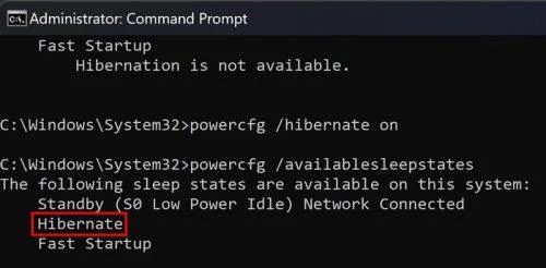 Windows 11: Como engadir/eliminar a opción de hibernación