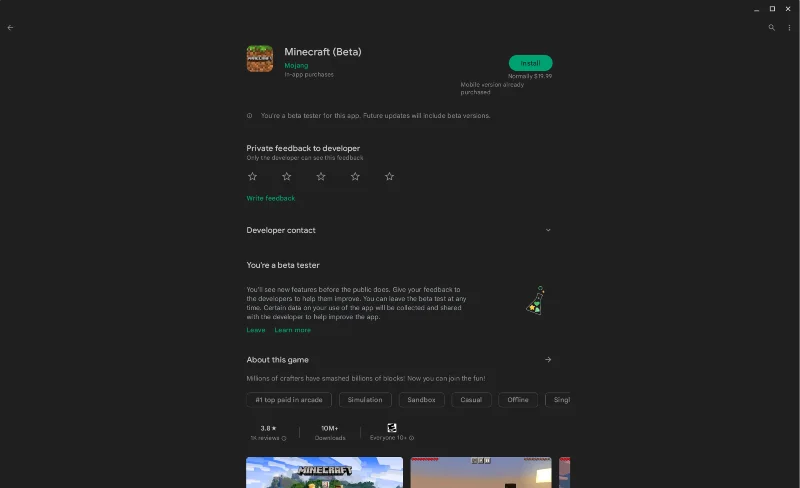 Jak hrát Minecraft na Chromeboocích