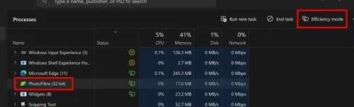 Como activar/desactivar o modo de eficiencia en Windows 11