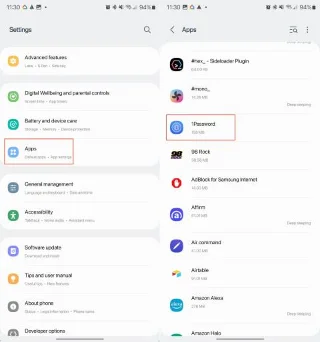 Galaxy S23: Povolte nebo zakažte data na pozadí
