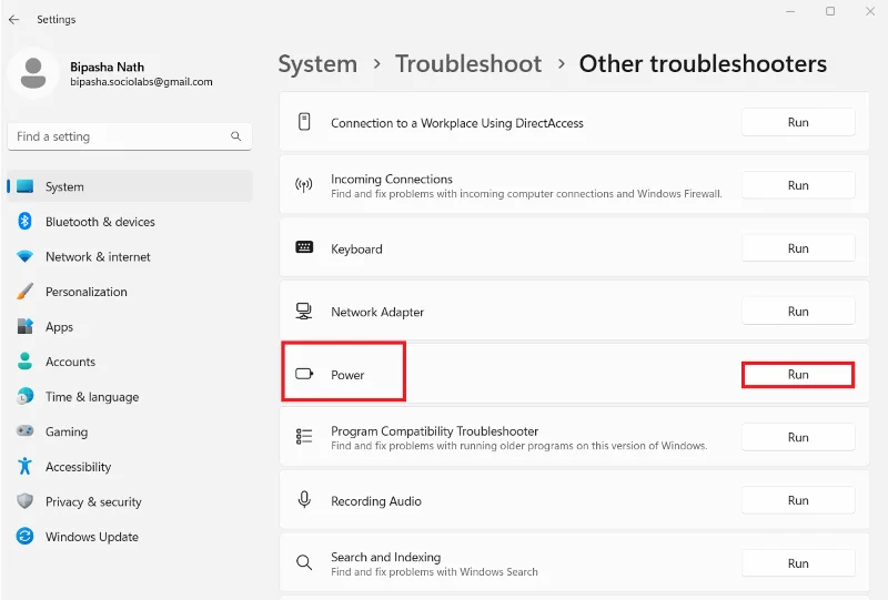 Windows 11: o PC non pasará ao modo de suspensión