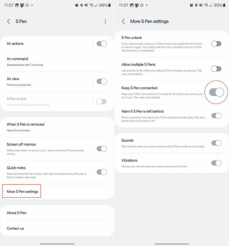 Galaxy S23 Ultra S Pen nefunguje, jak to opravit