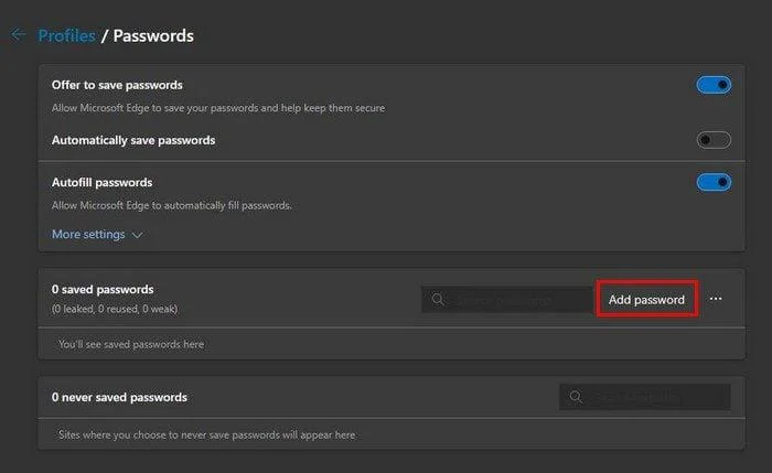 Kuinka löytää ja poistaa tallennettuja salasanoja Microsoft Edgessä