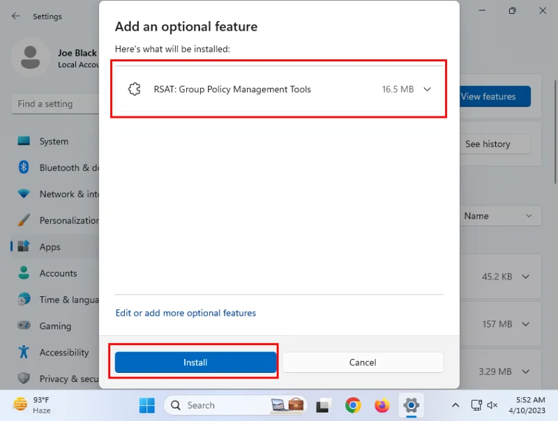 Si të instaloni panelin e menaxhimit të politikave të grupit në Windows 11