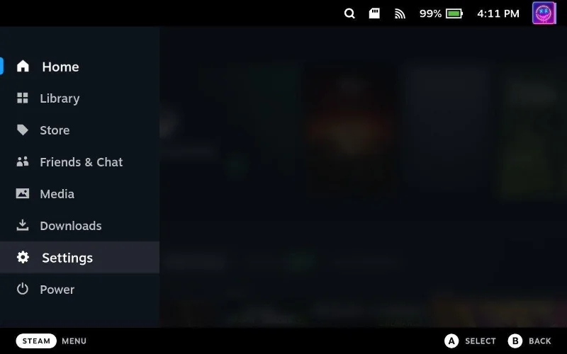 Jak resetovat Steam Deck