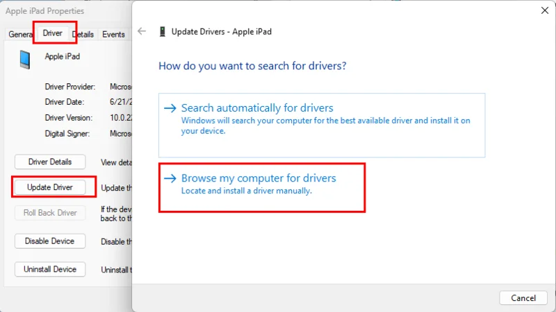 ITunes: Коригирайте iPhone или iPad, които не са открити в Windows 11